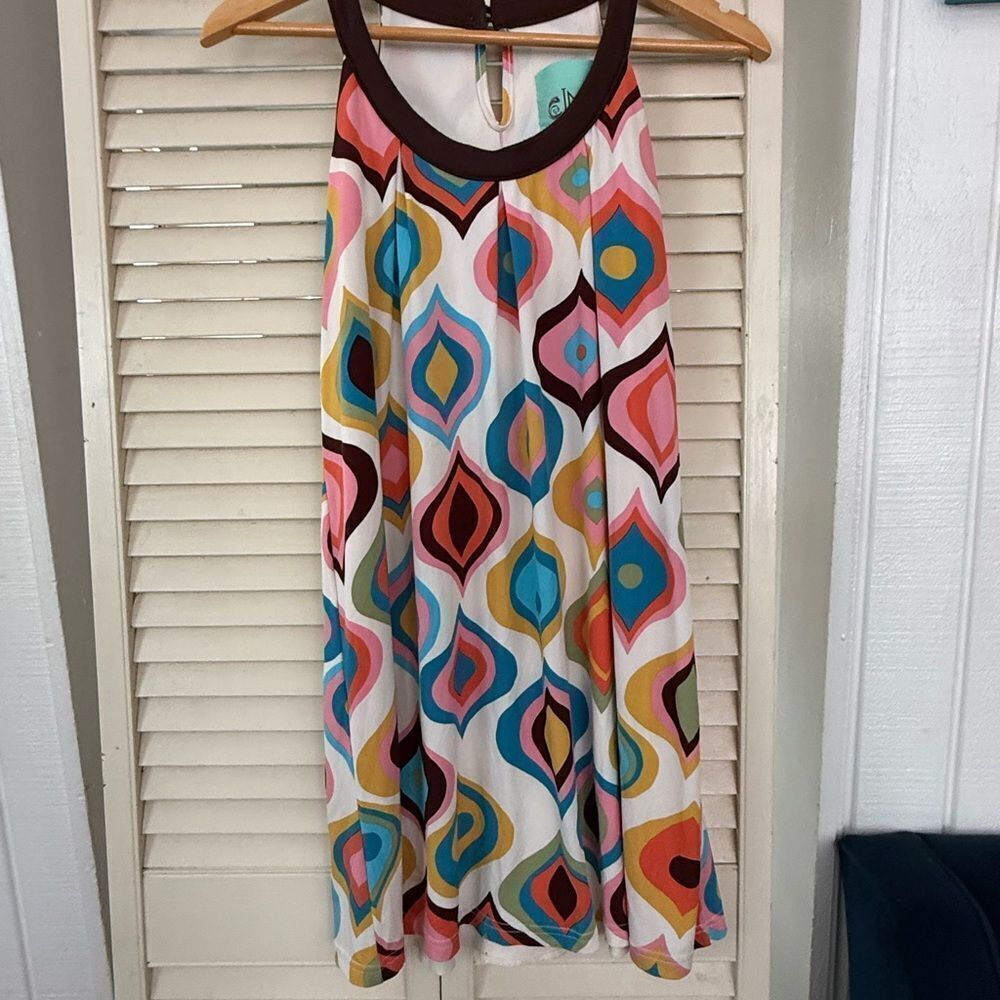 JM Collection Multicolor Geometric Mini Dress